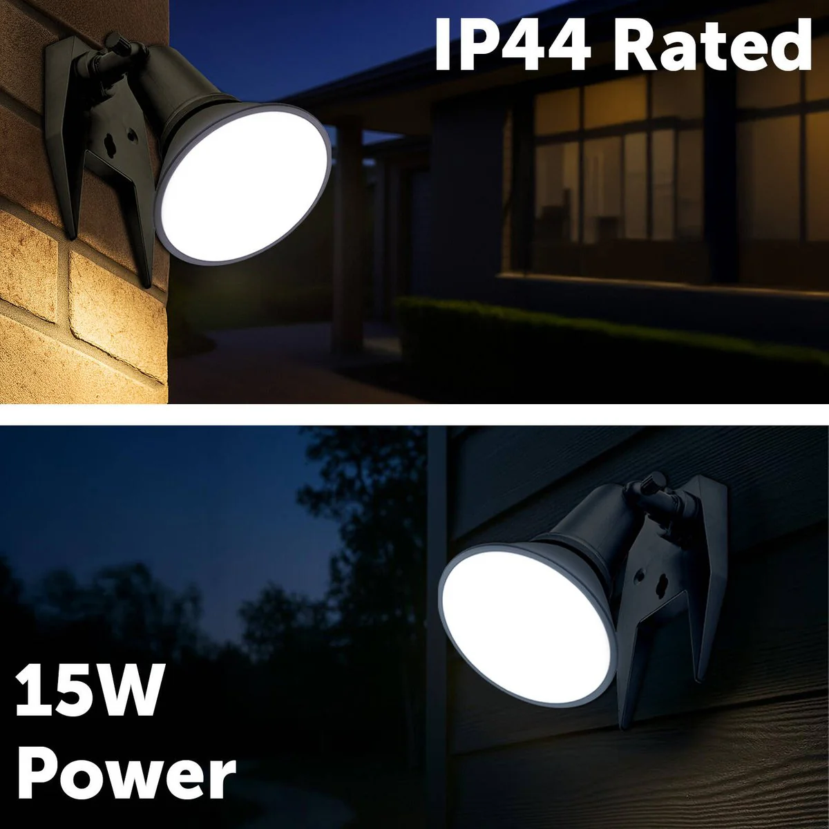 Arlec 15W LED DIY Portable Flood Light - 1600 Lumens - Black - IP44 - Image 4