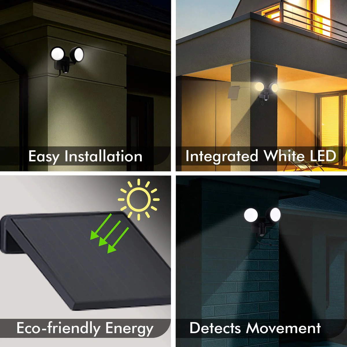 Arlec Security Light - 330 Lumens - Plastic - Solar Powered - Image 5