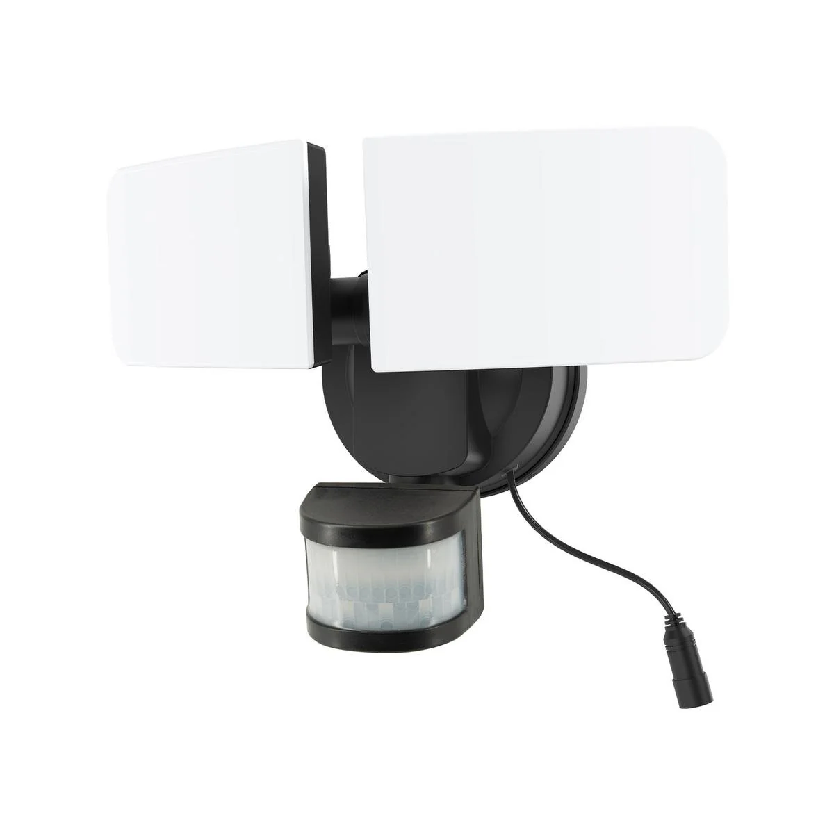 Arlec Solar Hybrid Powered Ketupa Twin Head Security Floodlight 1000 Lumens - Black - Weather Resistant