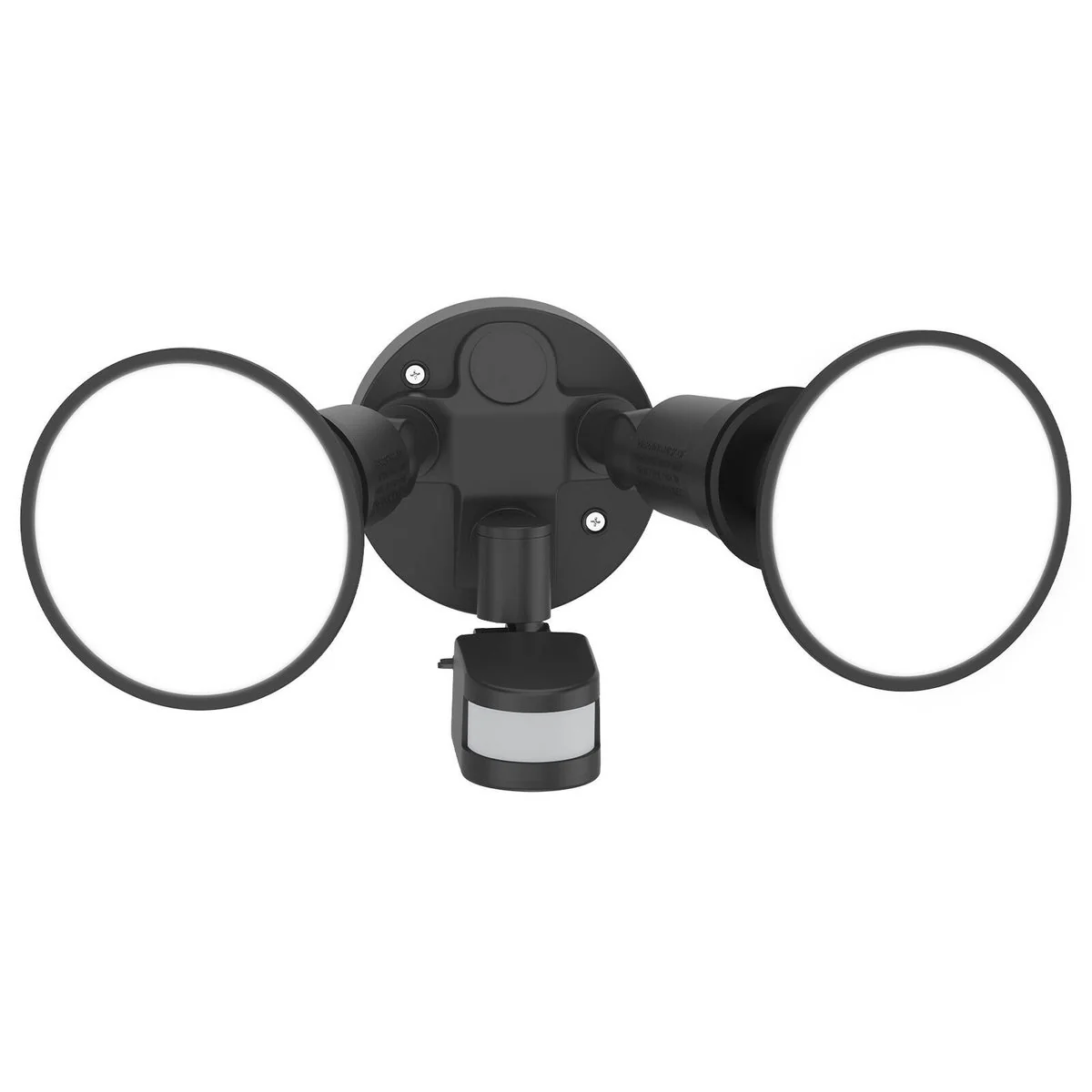 Arlec Twin Head Floodlight with Sensor - 2 x 10W - 1900 Lumens - Black - Image 2