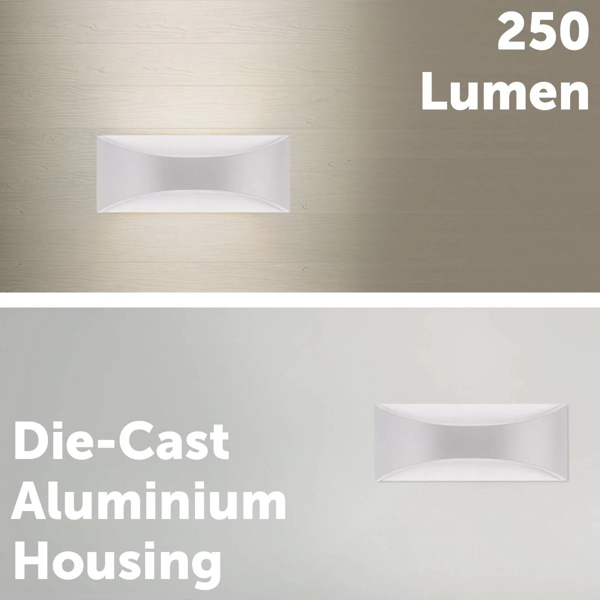 Arlec White Marina CCT LED Exterior Wall Light - 8W - 250 Lumens - IP65 - Image 4