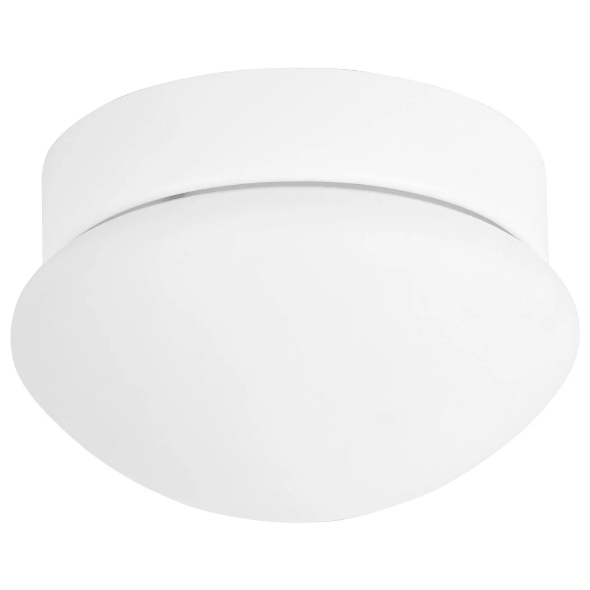 Arlec White Oyster Ceiling Fan Light - Glass Metal - Easy Fit - Stylish