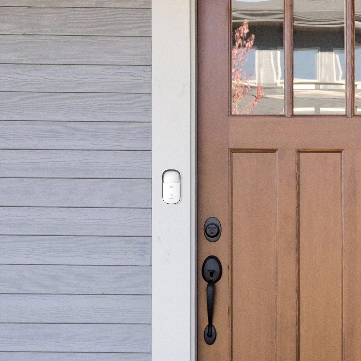 Arlec Wireless Door Chime - 150m Range - White - Kinetic Push Button - Image 3