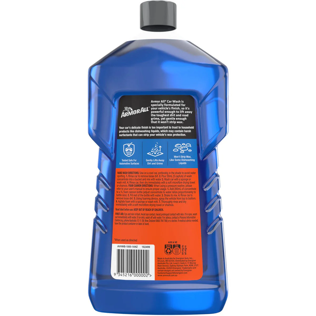 Armor All Car Wash - pH Neutral - 1L - Safe for All Paint Finishes - Image 2