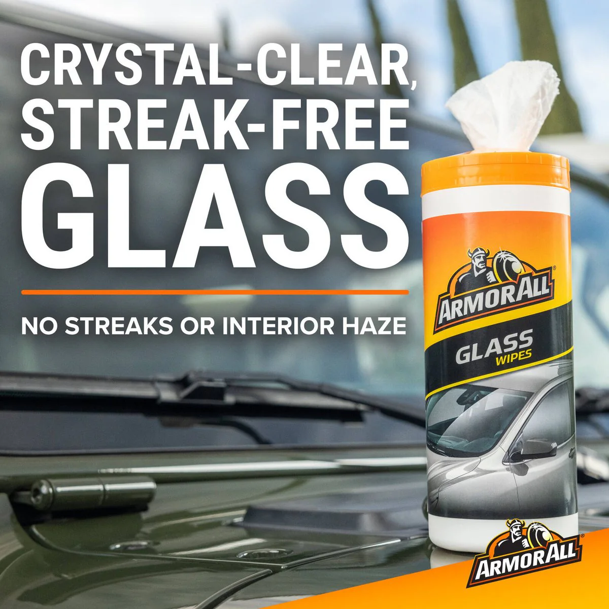 Armor All Glass Cleaner Wipes - 30 Pack - Streak-Free Shine - 84mm x 220mm - Image 4