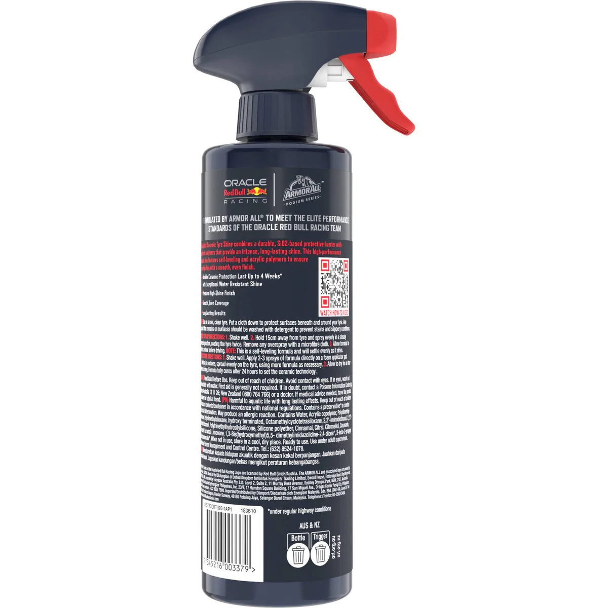 Armor All Podium Series Hybrid Ceramic Tyre Shine - 500ml - High Gloss Finish - Image 2