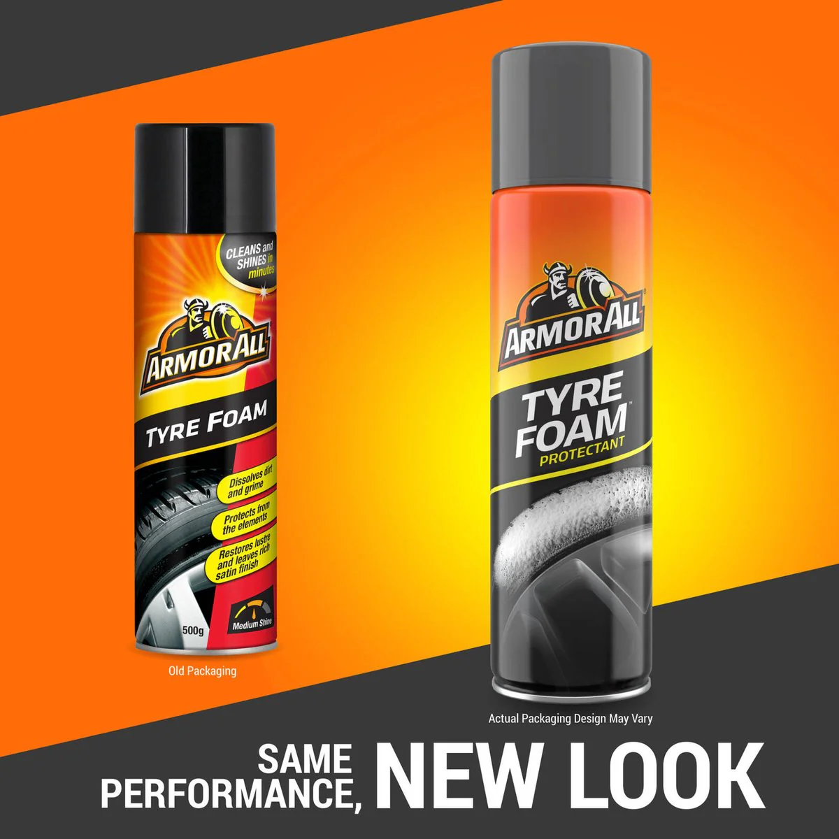 Armor All Tyre Foam 500g - Cleans, Shines & Protects - 66mm x 240mm - Image 3