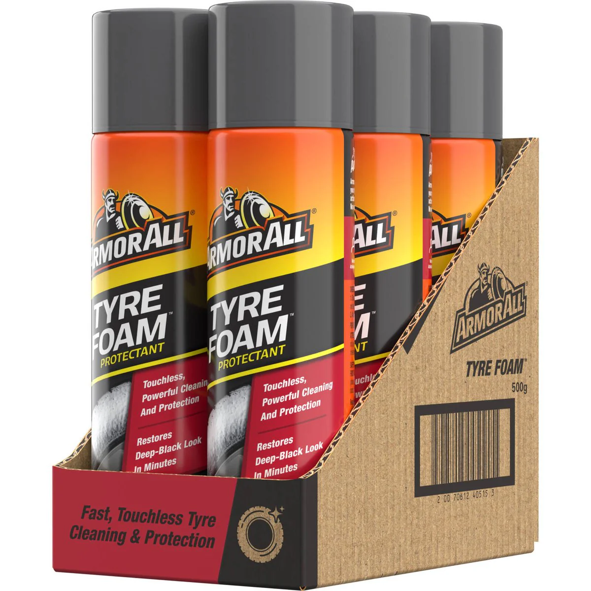 Armor All Tyre Foam 500g - Cleans, Shines & Protects - 66mm x 240mm - Image 4