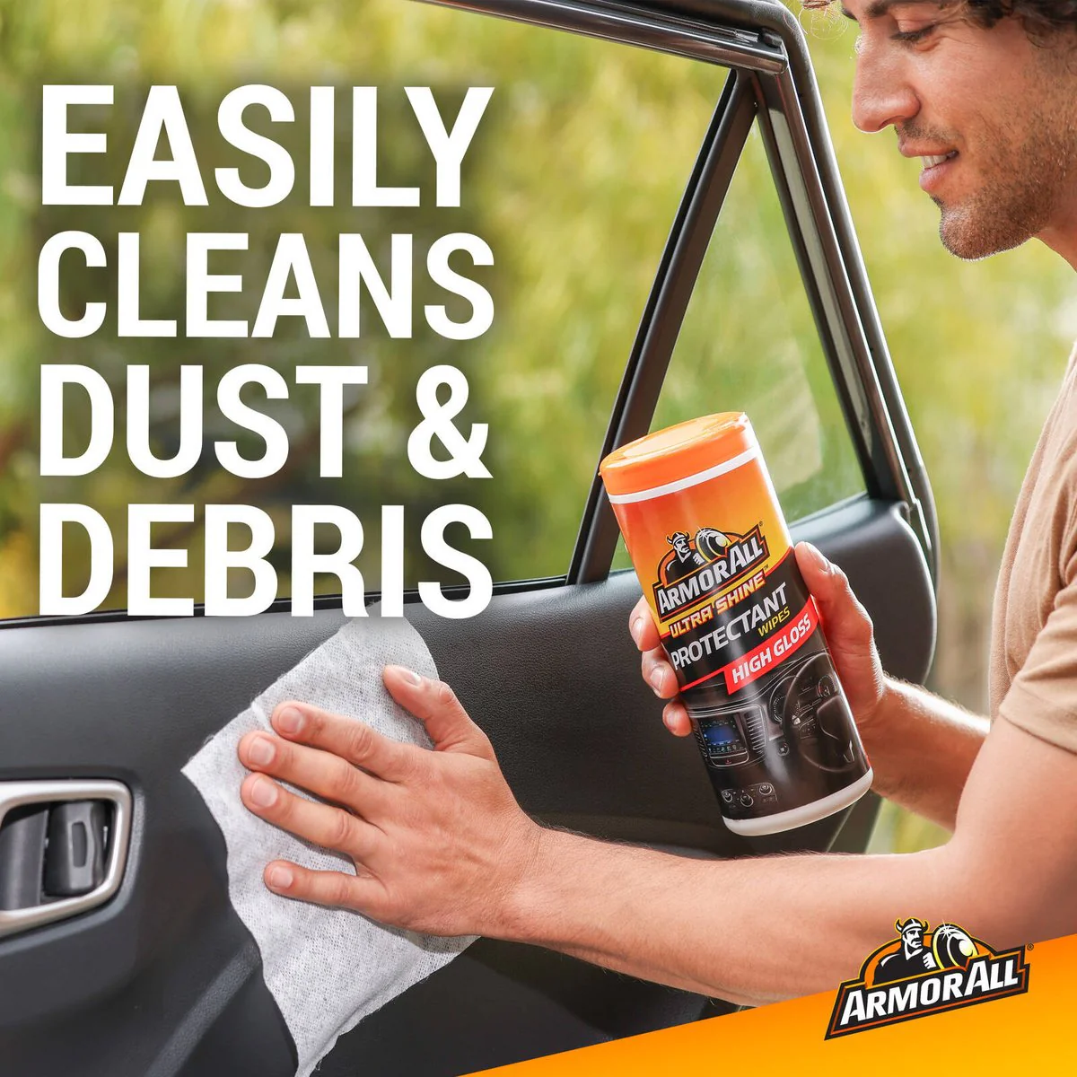 Armor All Ultra Shine Protectant Car Cleaning Wipes 30 Pack - 84mm x 220mm - Biodegradable, UV Protection - Image 5