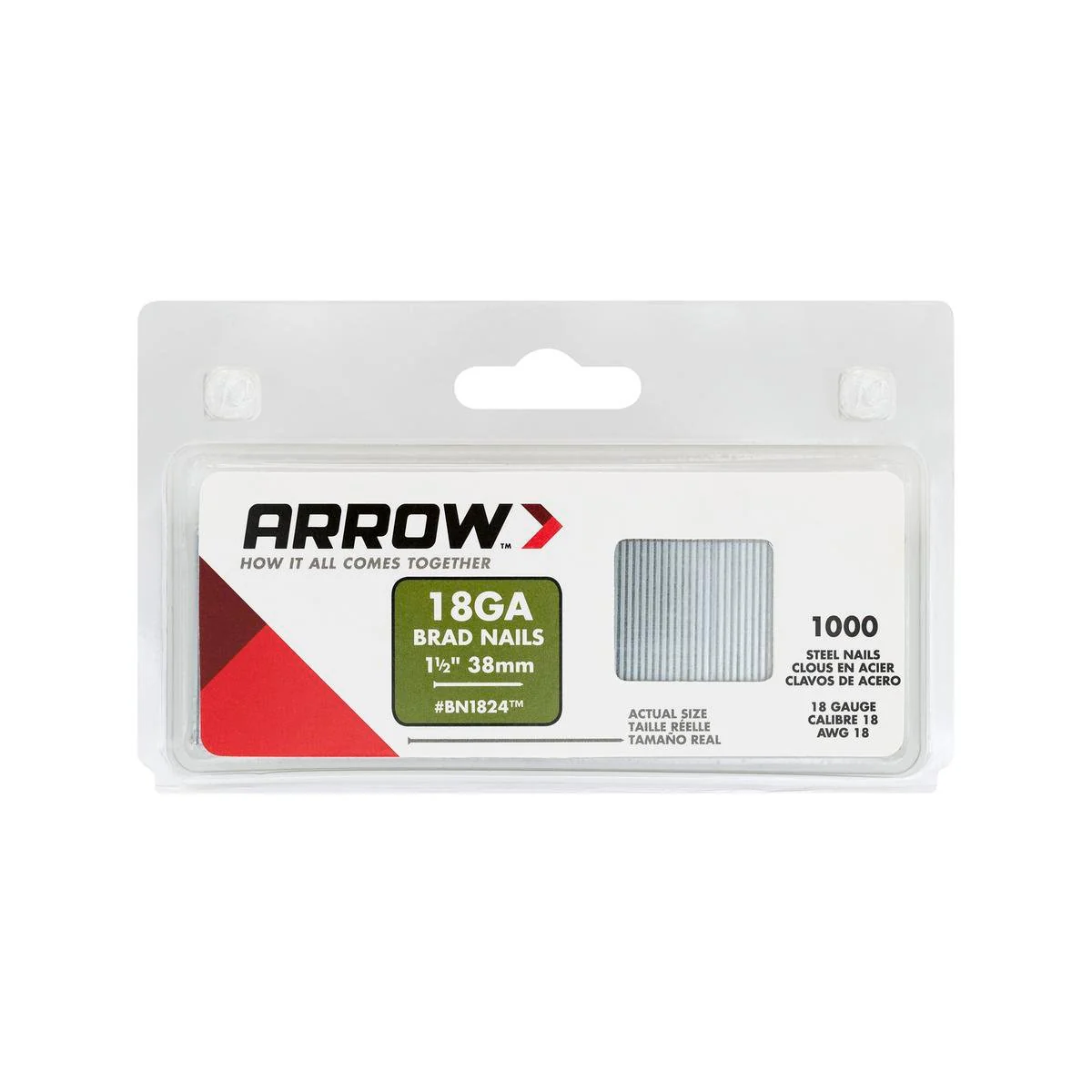 Arrow Brad Nails - 50mm - Steel - Durable 18G Finish