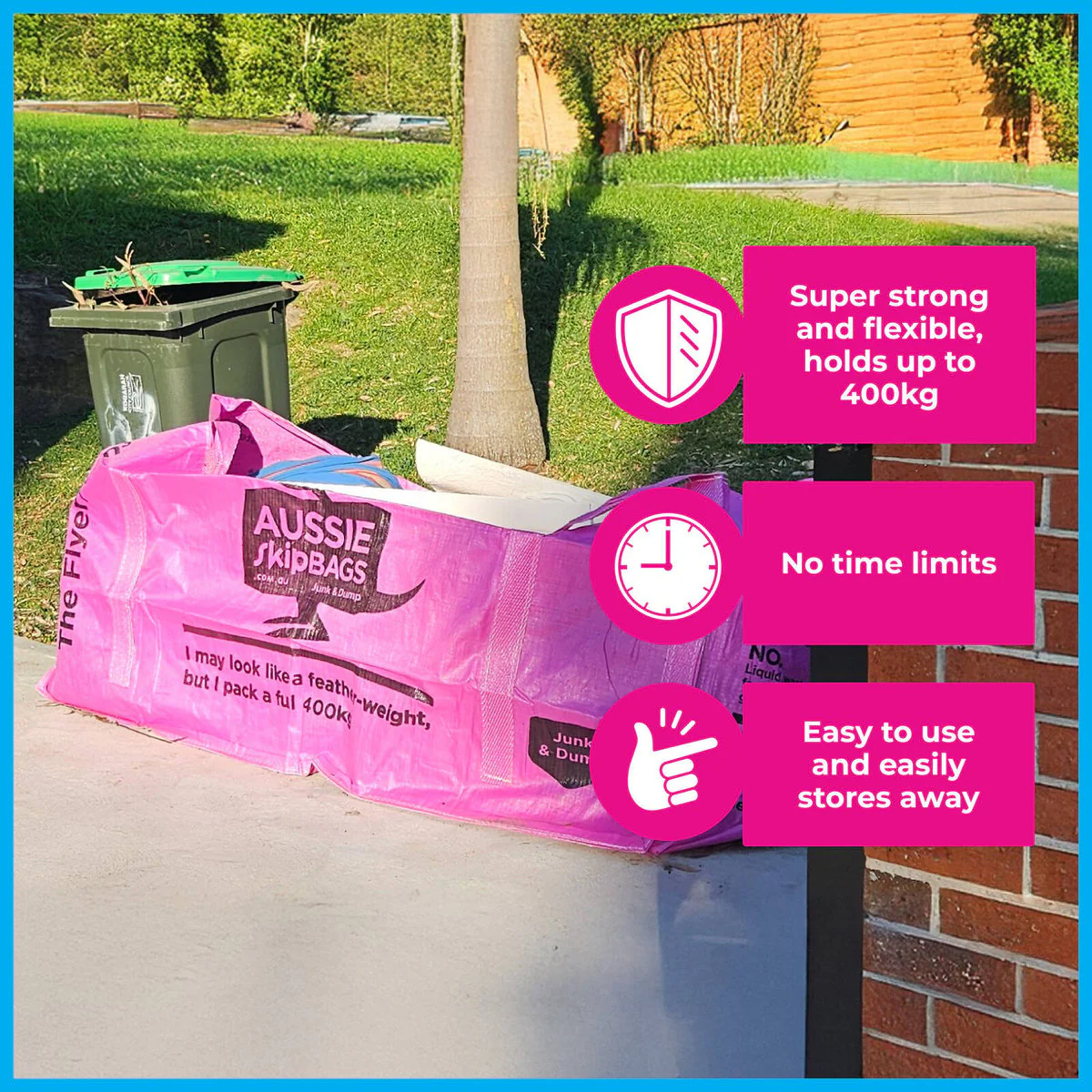 Aussie Skip Bag - 2m3 - Woven PPE - Eco-Friendly Waste Solution - Image 3
