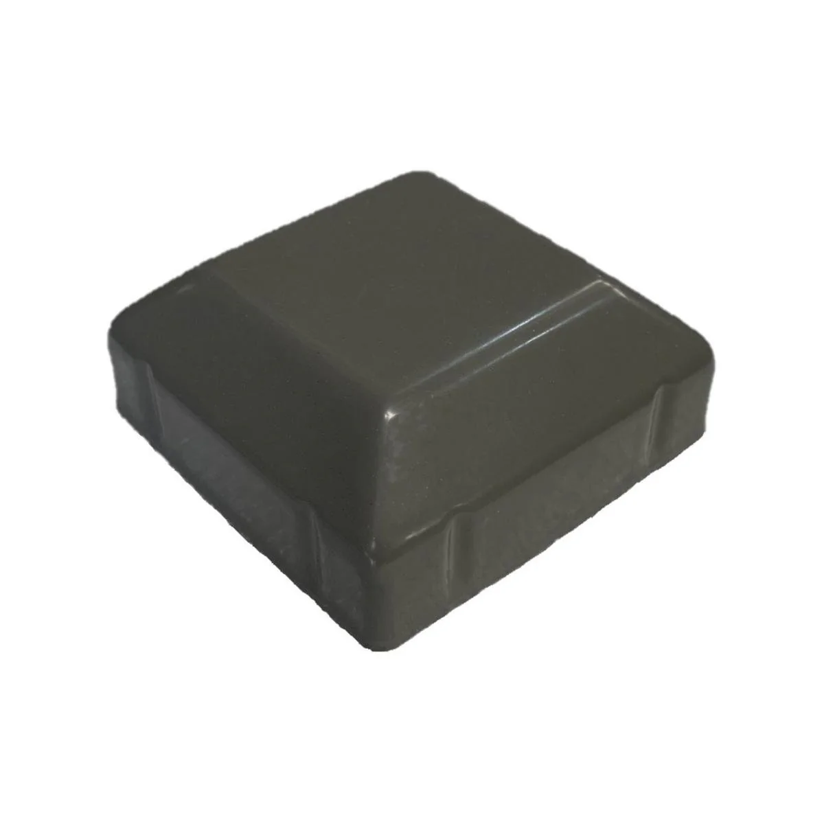 Australian Handyman Supplies Steel Fence Post Cap 65 x 65mm - Woodland Grey - Durable Galvanised Steel