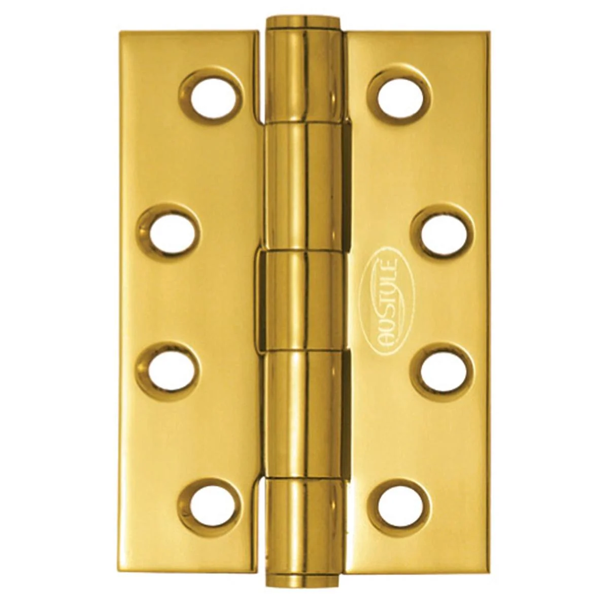 Austyle Fixed Pin Hinge 100mm x 75mm x 2.5mm Polished Brass 1 Pack