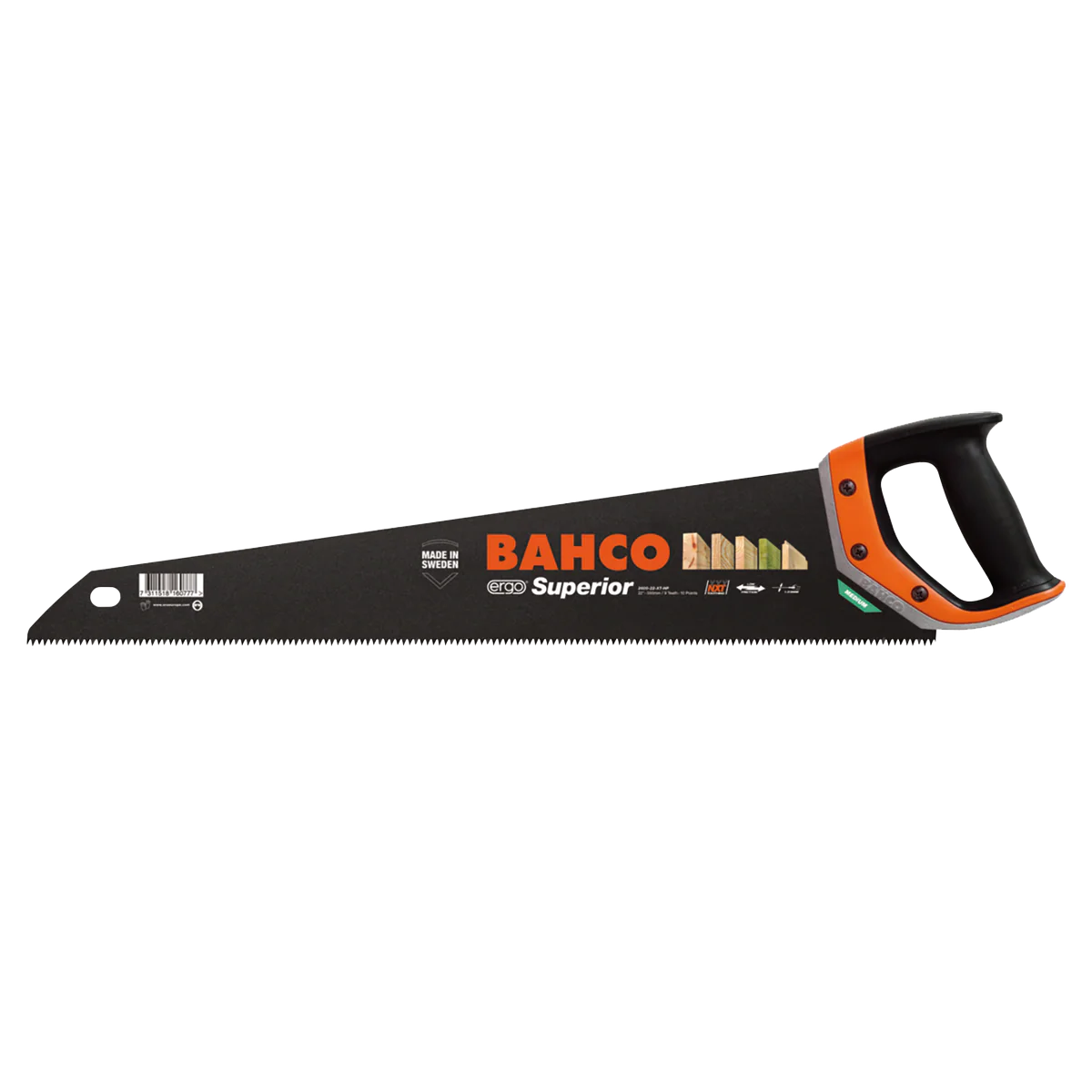 Bahco Ergo Superior Nxt Handsaw 550mm - Steel - Model 2600-22-XT-HPM