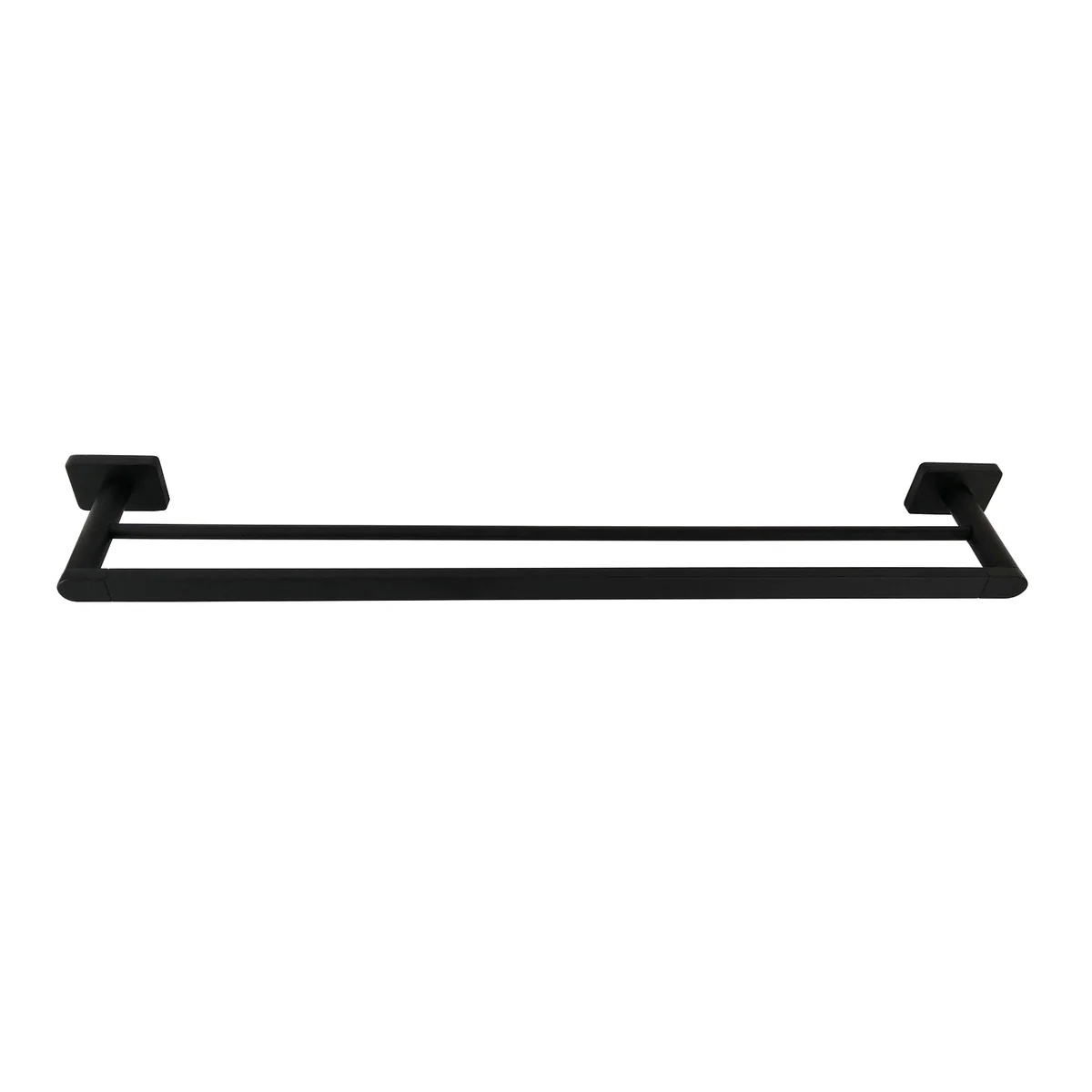 Barelli 600mm Double Towel Rail - Matte Black - Rigoni Design