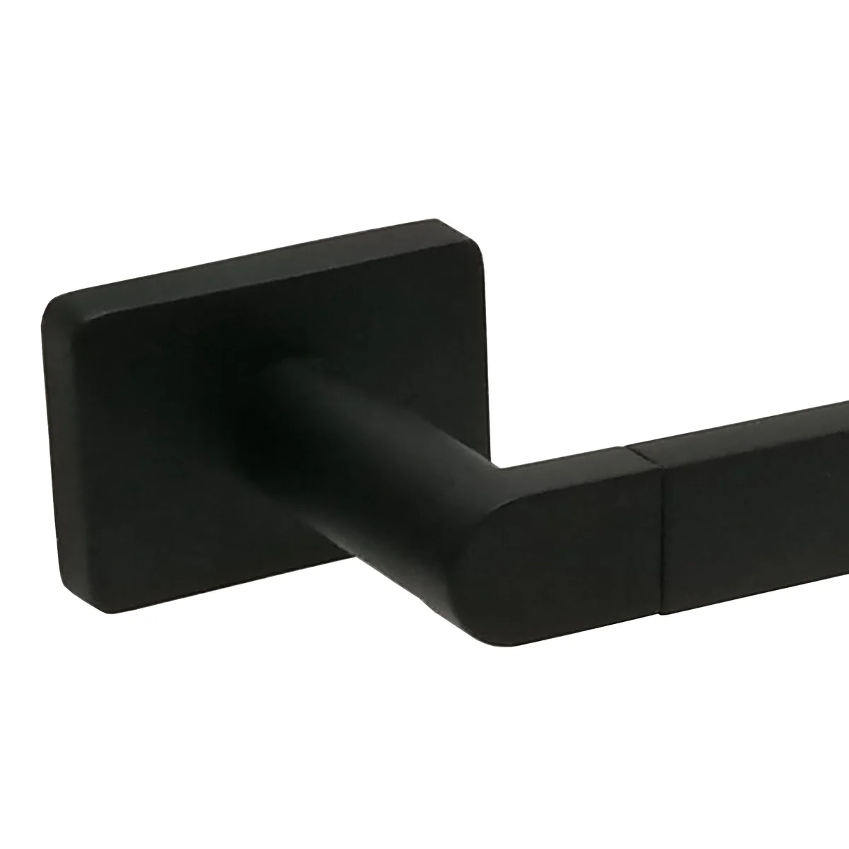 Barelli 900mm Matte Black Rigoni Single Towel Rail - 1 Piece - Modern Design - Image 2