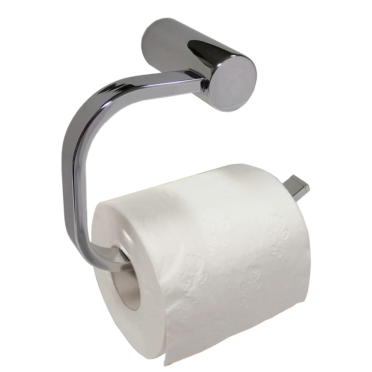 Barelli Chrome Ambiente Single Toilet Roll Holder - 1 Roll - Chrome - 90mm x 145mm x 50mm - Image 2