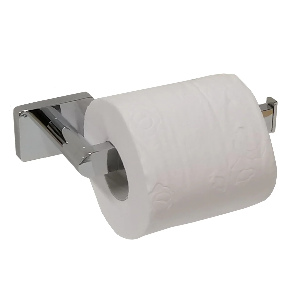 Barelli Rigoni Chrome Single Toilet Roll Holder - 1 Roll - 180mm x 42mm x 70mm - Chrome - Image 2