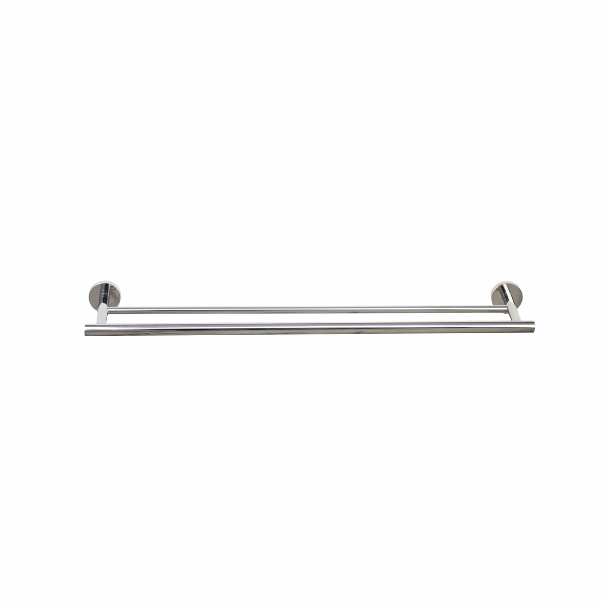 Barelli Toscana Double Towel Bar 60cm - Polished Chrome - Durable Stainless Steel