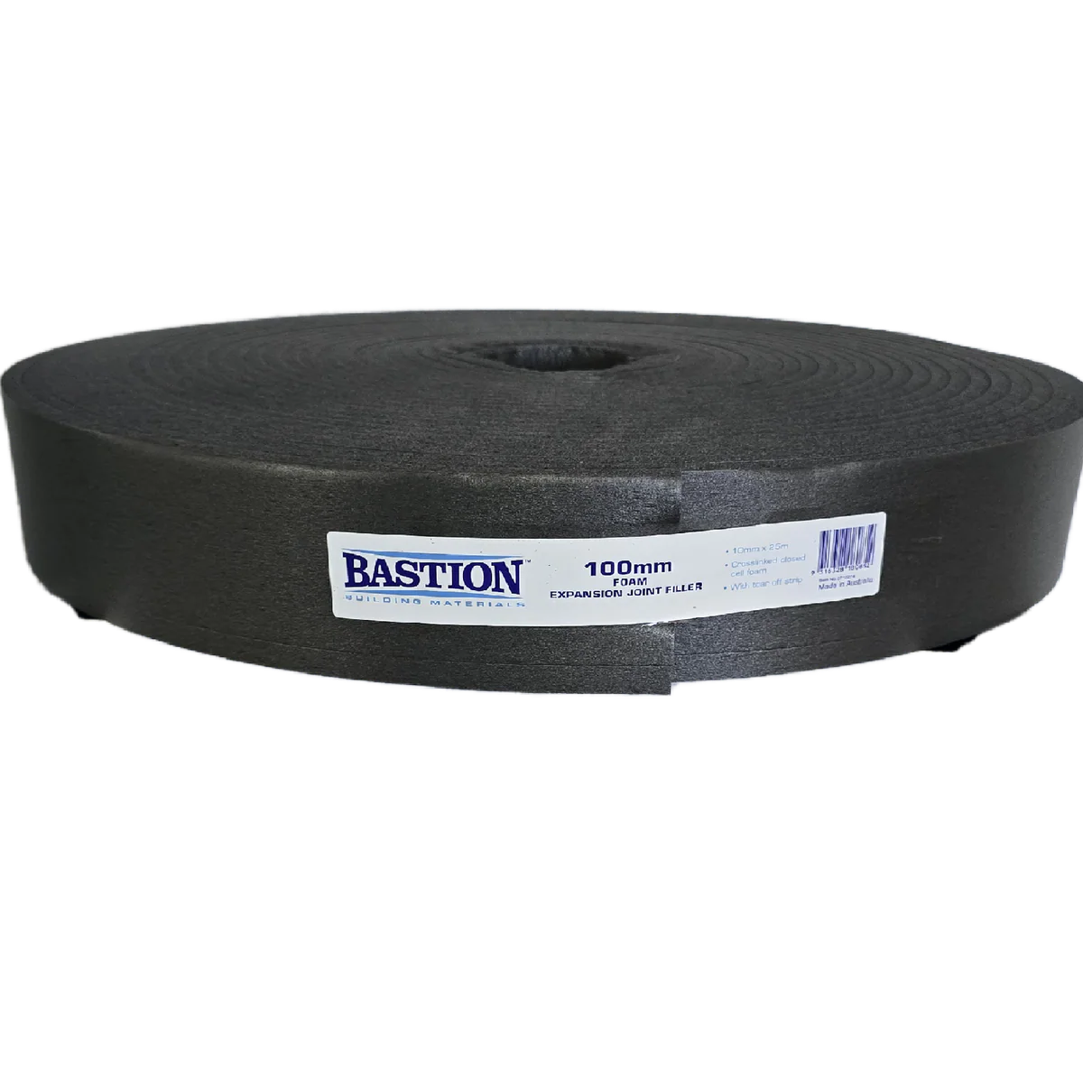 Bastion Expansion Joint Foam 100mm x 10mm x 25m - Black - Moisture Resistant
