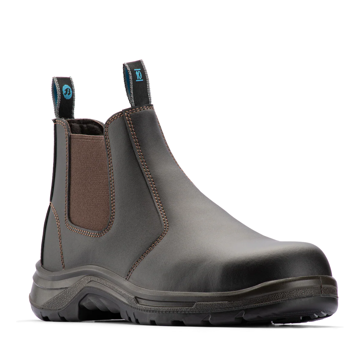 Bata Industrials Brown Meteor Pull On Safety Boot UK Size 10 - Steel Toe - Slip Resistant - Oil & Heat Resistant