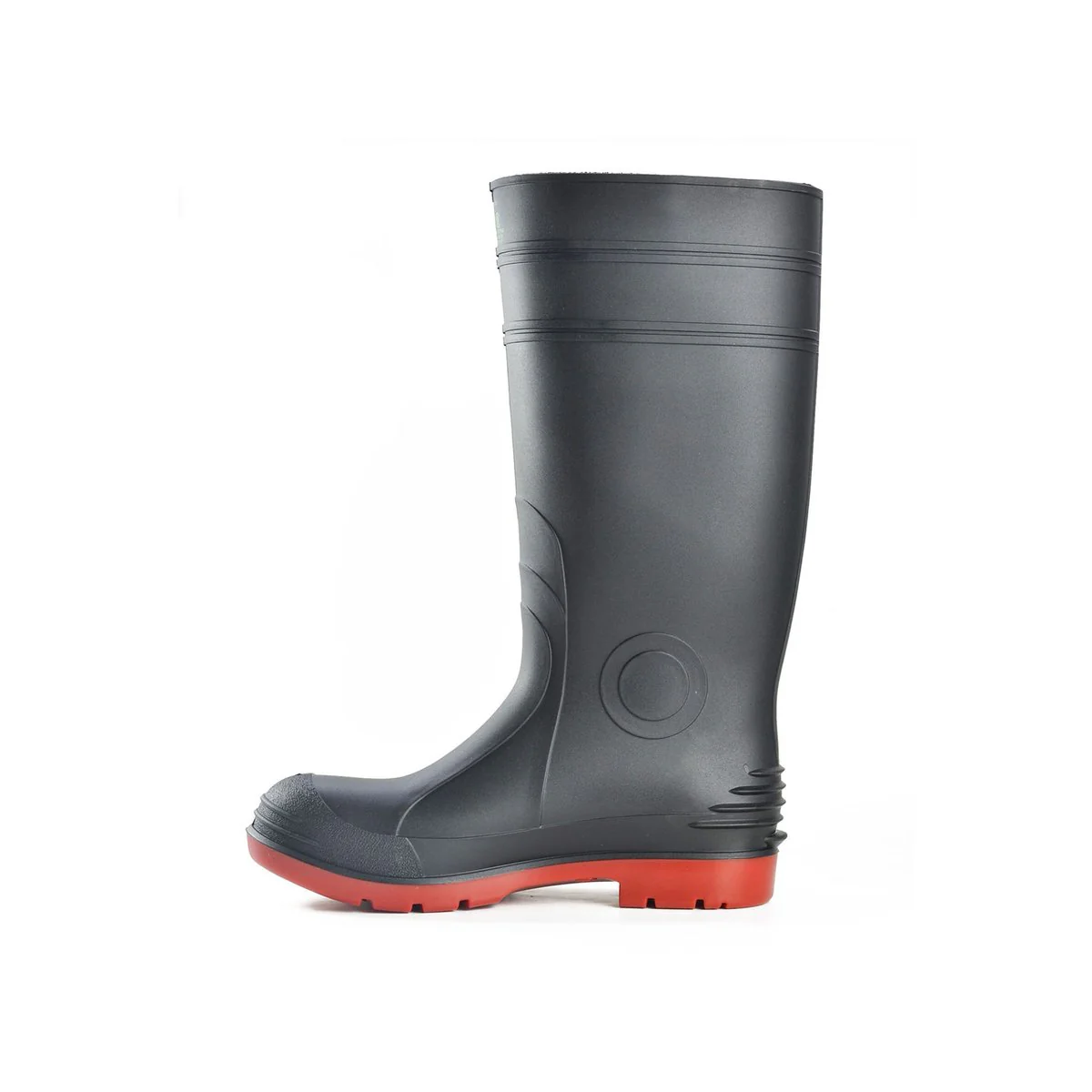 Bata Industrials Jobmaster Knee Length Steel Cap Safety Gumboots Size 11 - Black Red - Waterproof, Slip Resistant - Image 3