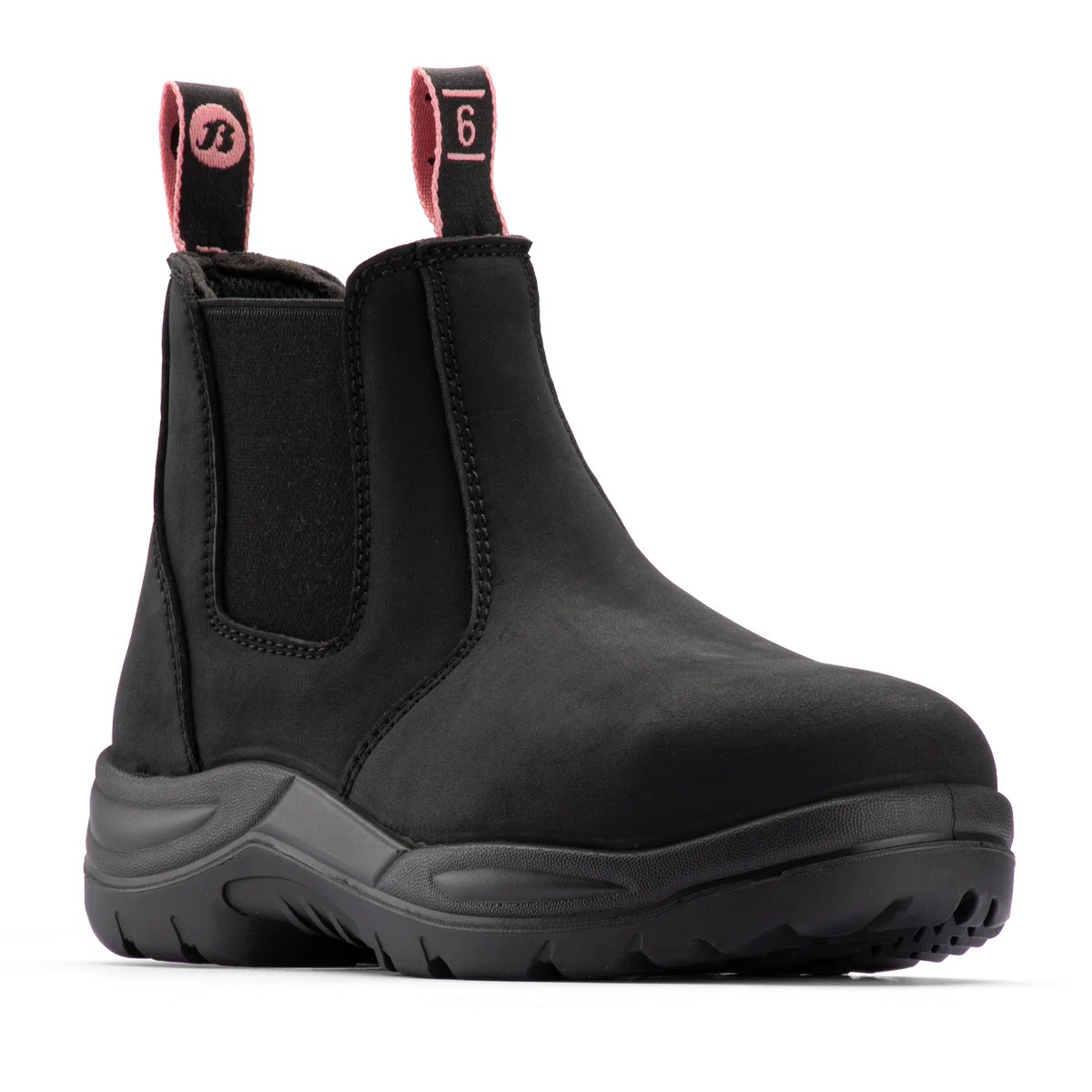 Bata Industrials Women’s Black Juno Slip-On Safety Boot US Size 9 - Steel Toe - Durable Leather - Slip Resistant