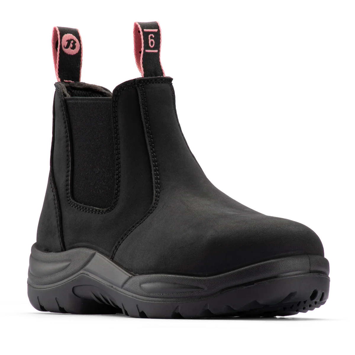 Bata Industrials Women's Black Juno Slip On Safety Boot US Size 10 - Steel Toe - Slip Resistant - Durable Leather