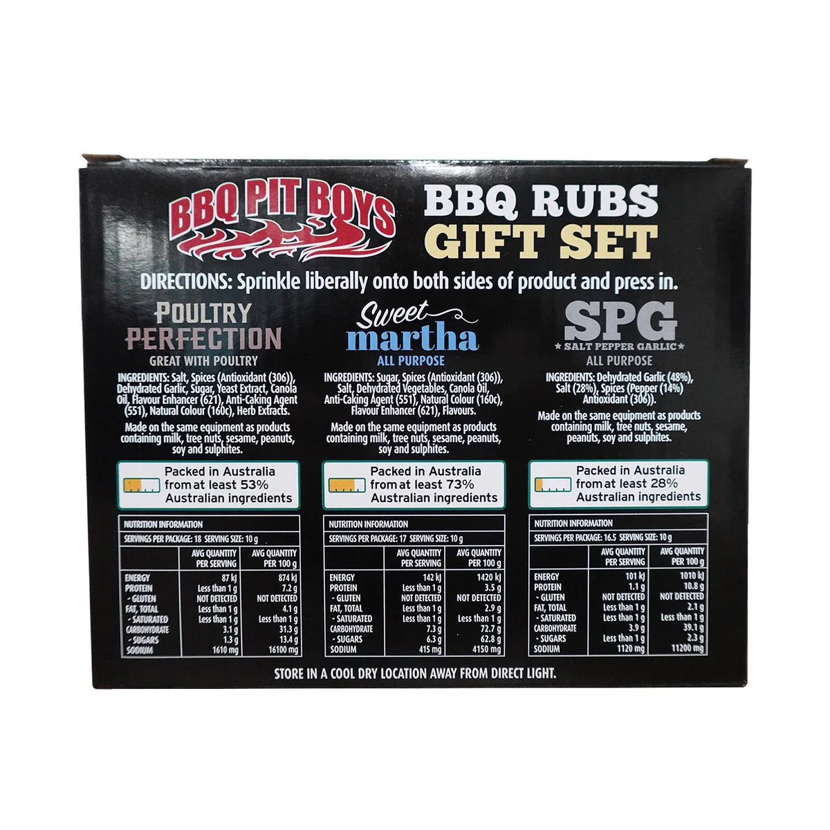 BBQ Pit Boys 3 Pack Gift Set - SPG, Poultry Perfection, Sweet Martha - 175mm x 135mm x 60mm - Image 2