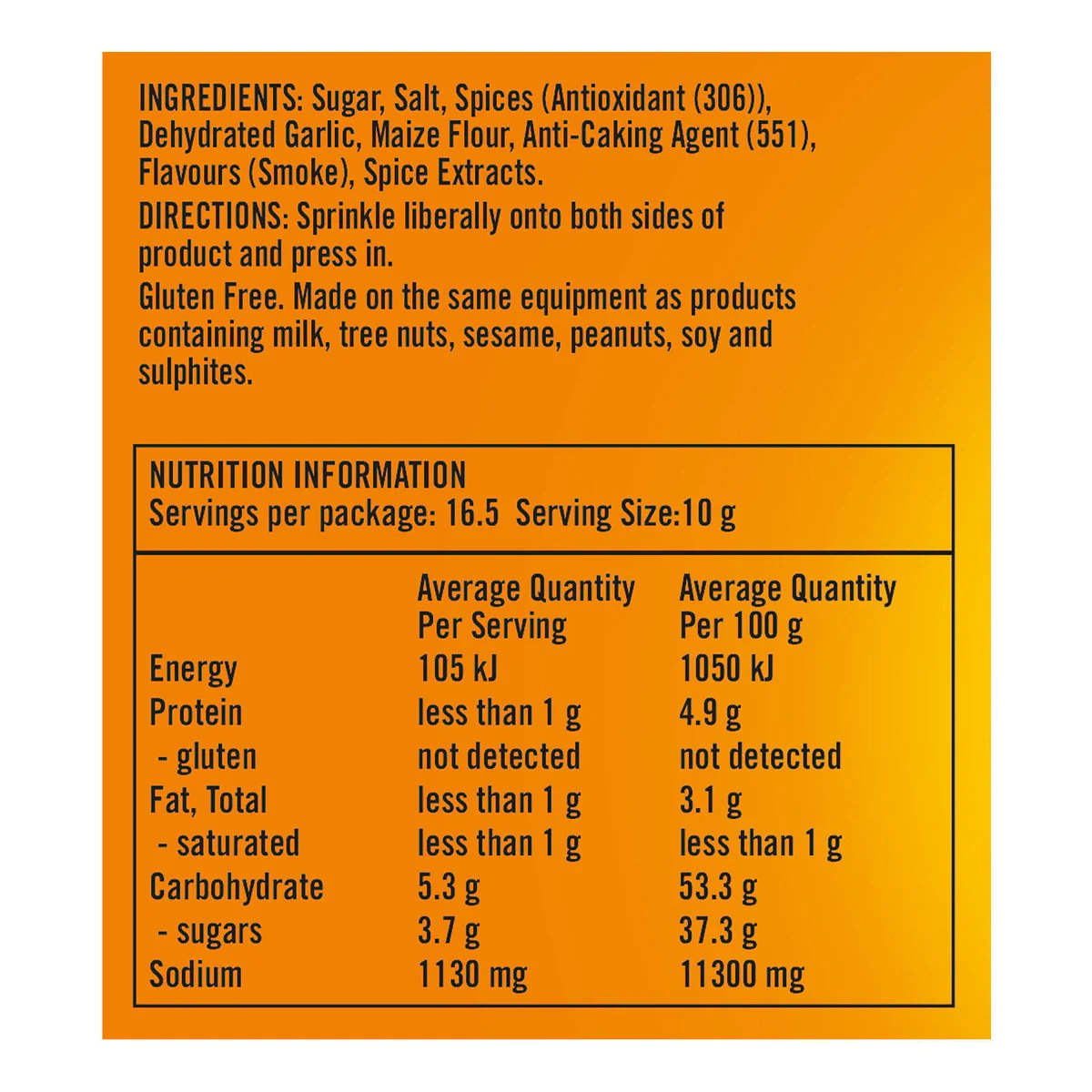 Blue Smoke BBQ Rub - 165g - Gluten Free - Kansas Flavor - Image 3