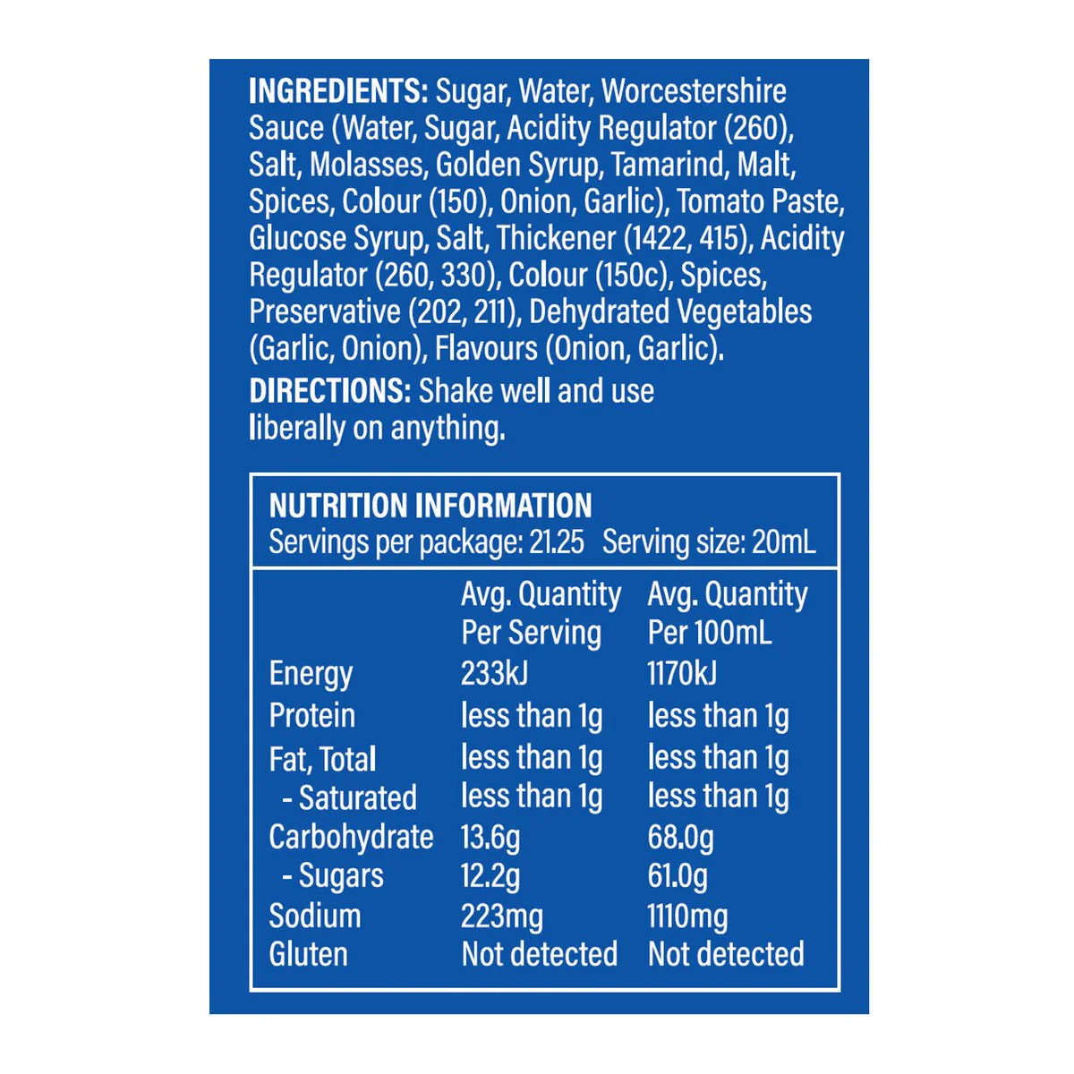 Blue Smoke BBQ Sauce - 425ml - Gluten Free - Memphis Flavor - Image 2