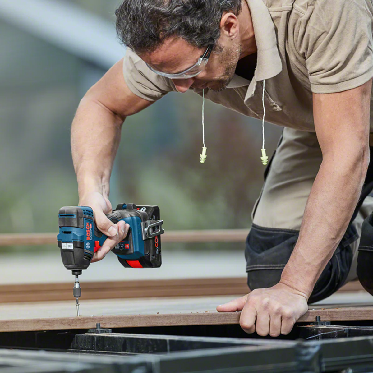 Bosch 18V Professional Brushless Combo Kit - 3 Piece - 10kg - Blue - High Torque - Image 4