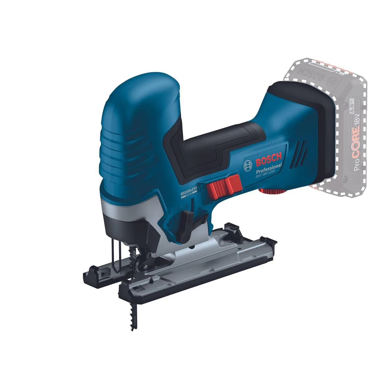 Bosch 18V Professional Jigsaw 06015B2040 - Cordless - 230mm x 100mm x 290mm - Precision Cutting
