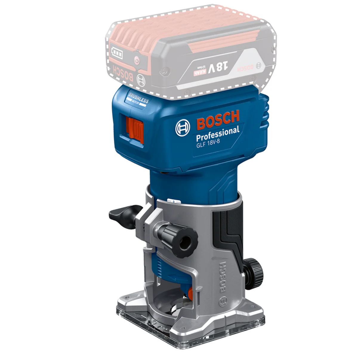 Bosch 18V Professional Laminate Trimmer 06016C6070 - Skin Only - 90mm x 188mm - Precision Trimming