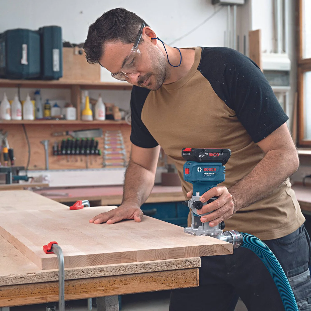 Bosch 18V Professional Laminate Trimmer 06016C6070 - Skin Only - 90mm x 188mm - Precision Trimming - Image 2