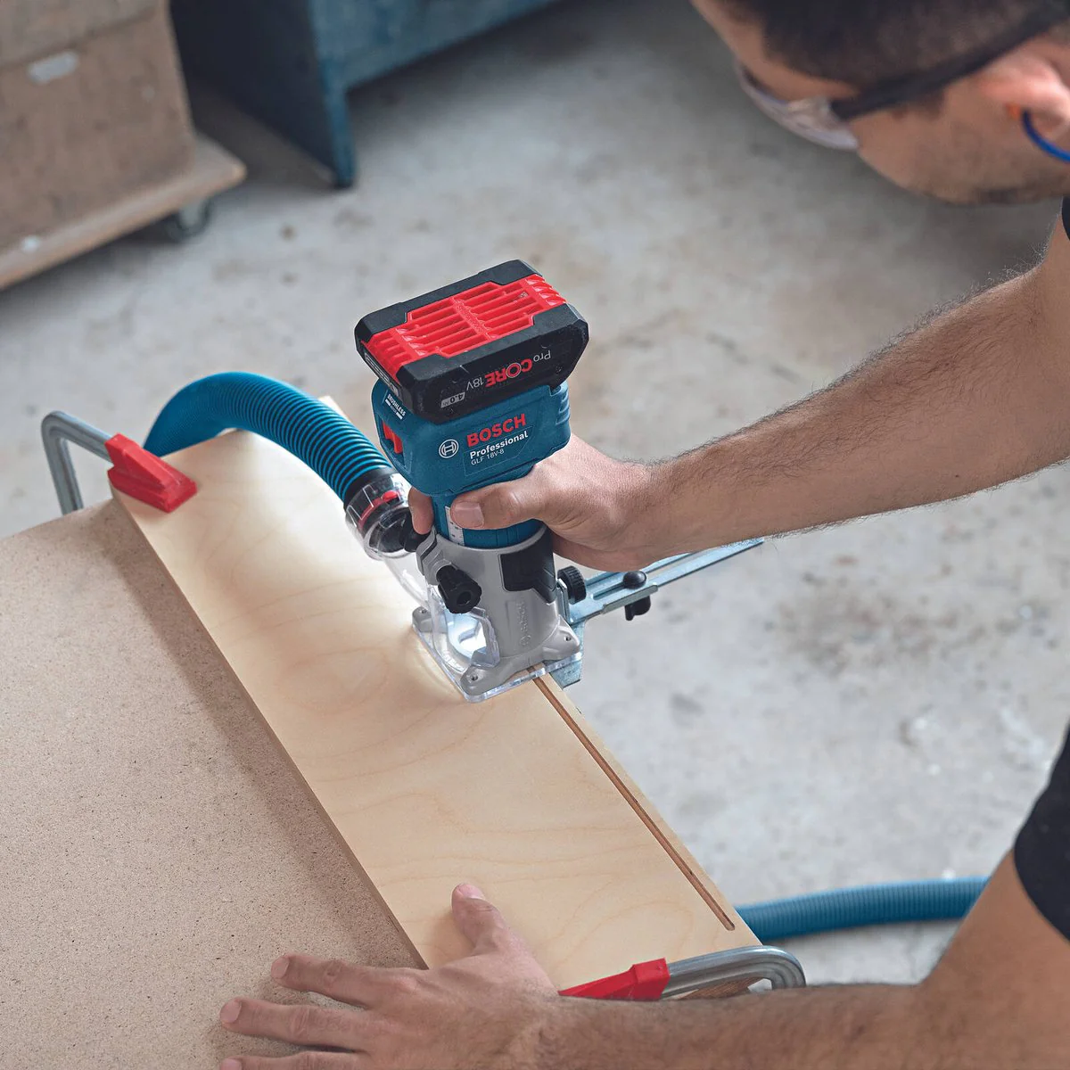 Bosch 18V Professional Laminate Trimmer 06016C6070 - Skin Only - 90mm x 188mm - Precision Trimming - Image 3