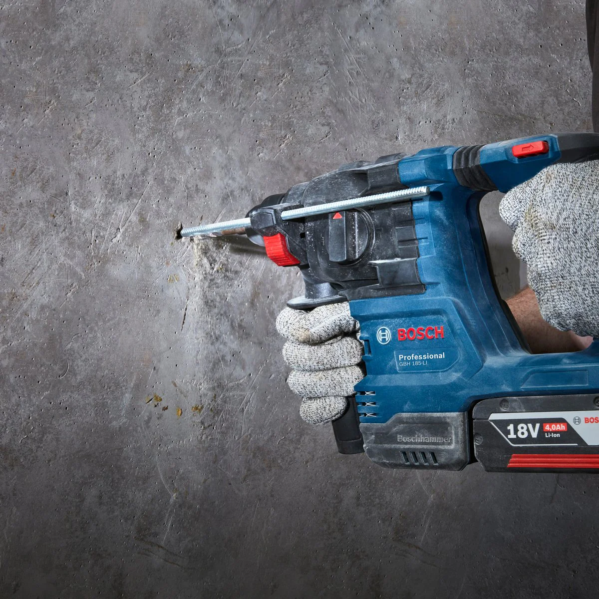 Bosch 18V Professional SDS Rotary Hammer Drill 0611924000 - Lightweight - Ergonomic - KickBack Control - Vibration Control - Efficient Battery Runtime - Image 3