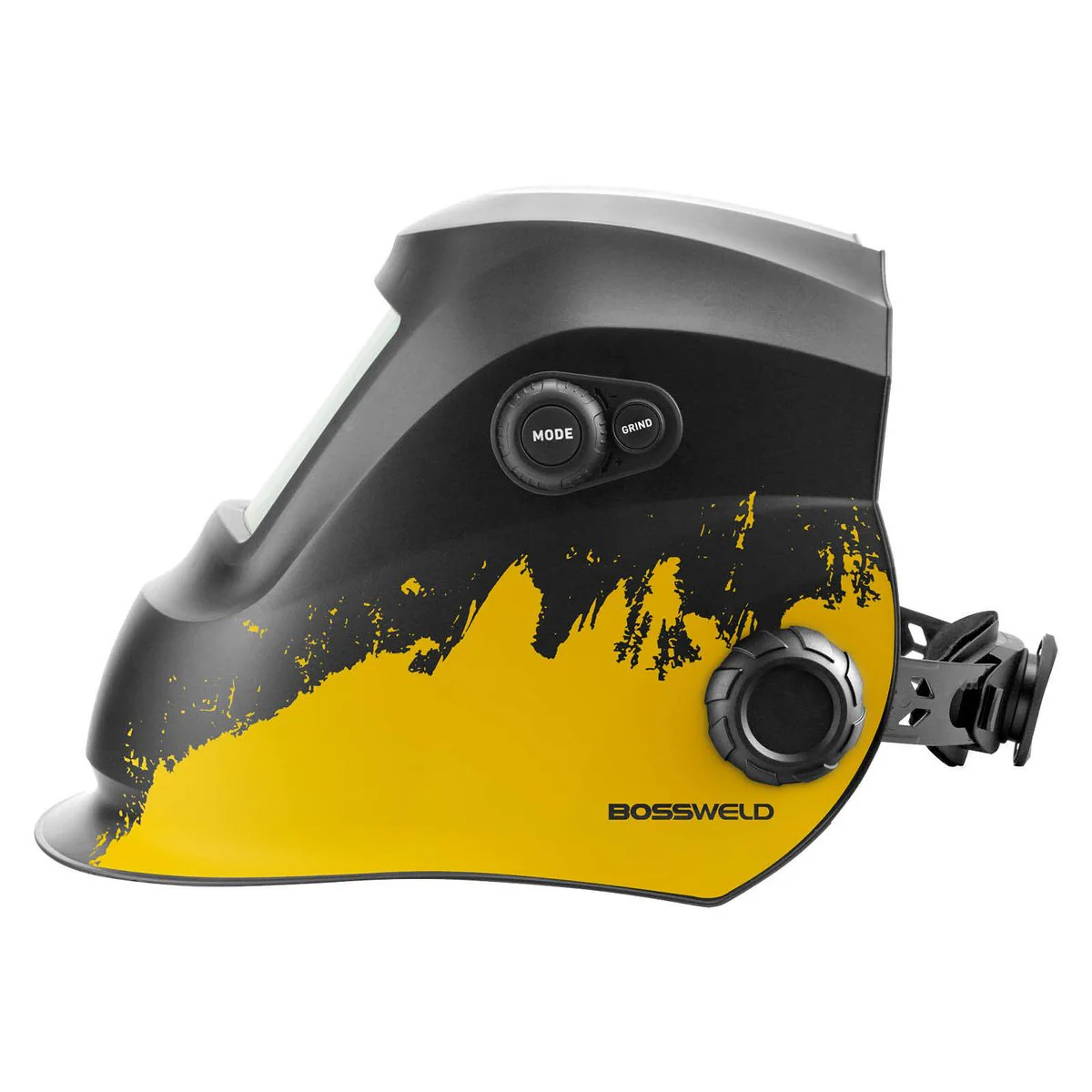 Bossweld Crew Variable Shade Welding Helmet - Dual Shade 4-8 / 9-13 - 96mm x 44mm Viewing Area - Lightweight - Auto-Darkening - Image 3