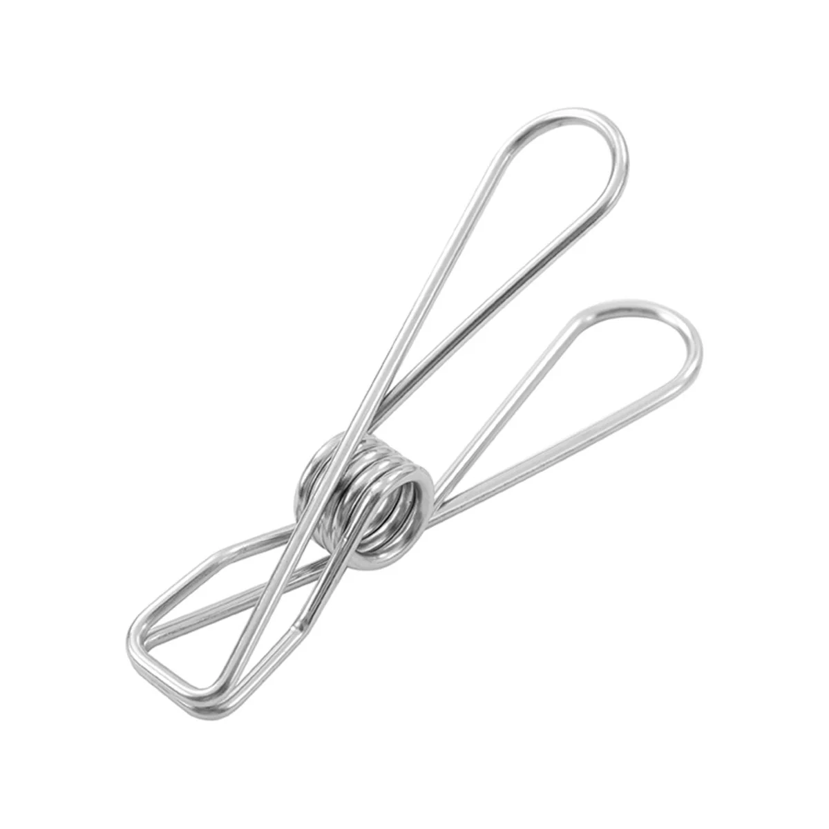 Boxsweden Stainless Steel Clothes Pegs 20 Pack - Durable UV Resistant - 27mm x 125mm x 145mm - Silver - Image 2