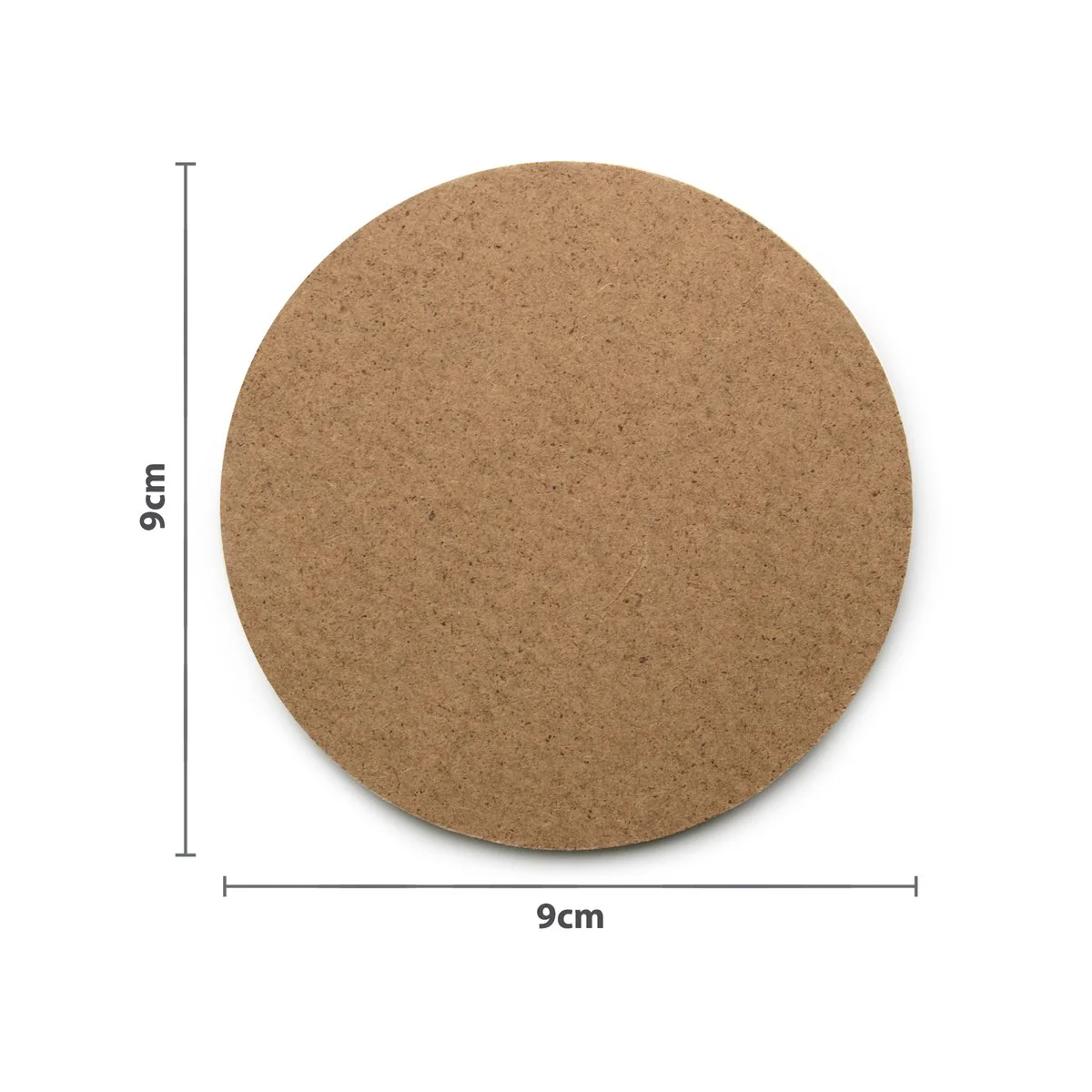Boyle Wooden Round Coaster - 9cm - MDF - Smooth Surface for DIY Projects - Image 3