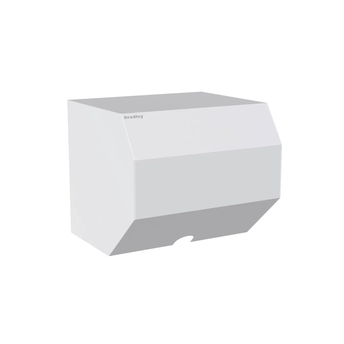 Bradley White Contemporary Series Towel Dispenser - 300mm x 600mm - White - Durable Design