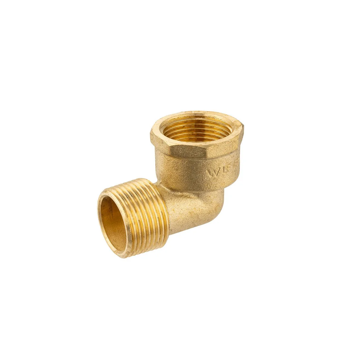 Brasshards 15mm Brass Male Female Threaded Elbow - Lead-Free - 90° Jointing