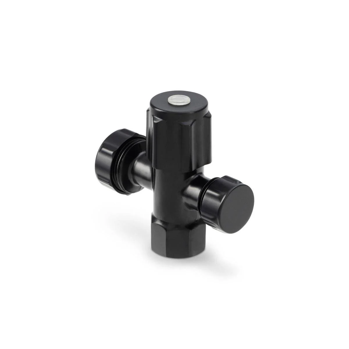 Brasshards 2 Way Under Sink Valve 20mm x 15mm - Matt Black - Lead Free - Durable