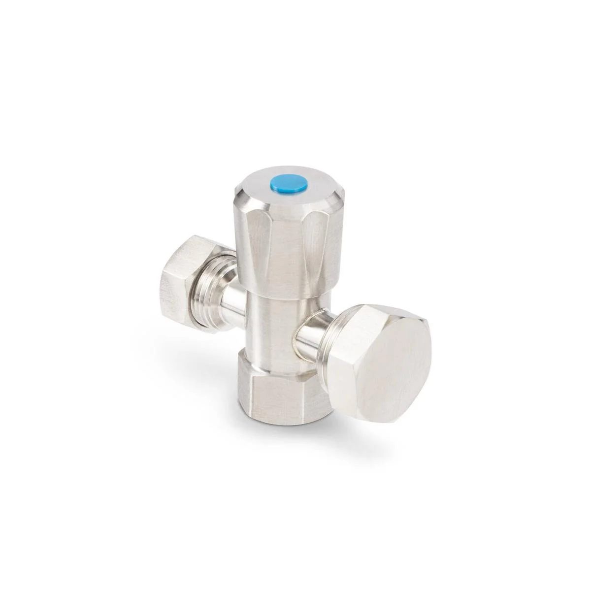 Brasshards 2 Way Under Sink Valve 20mm x 15mm Stainless Steel - Durable Design - Easy Installation