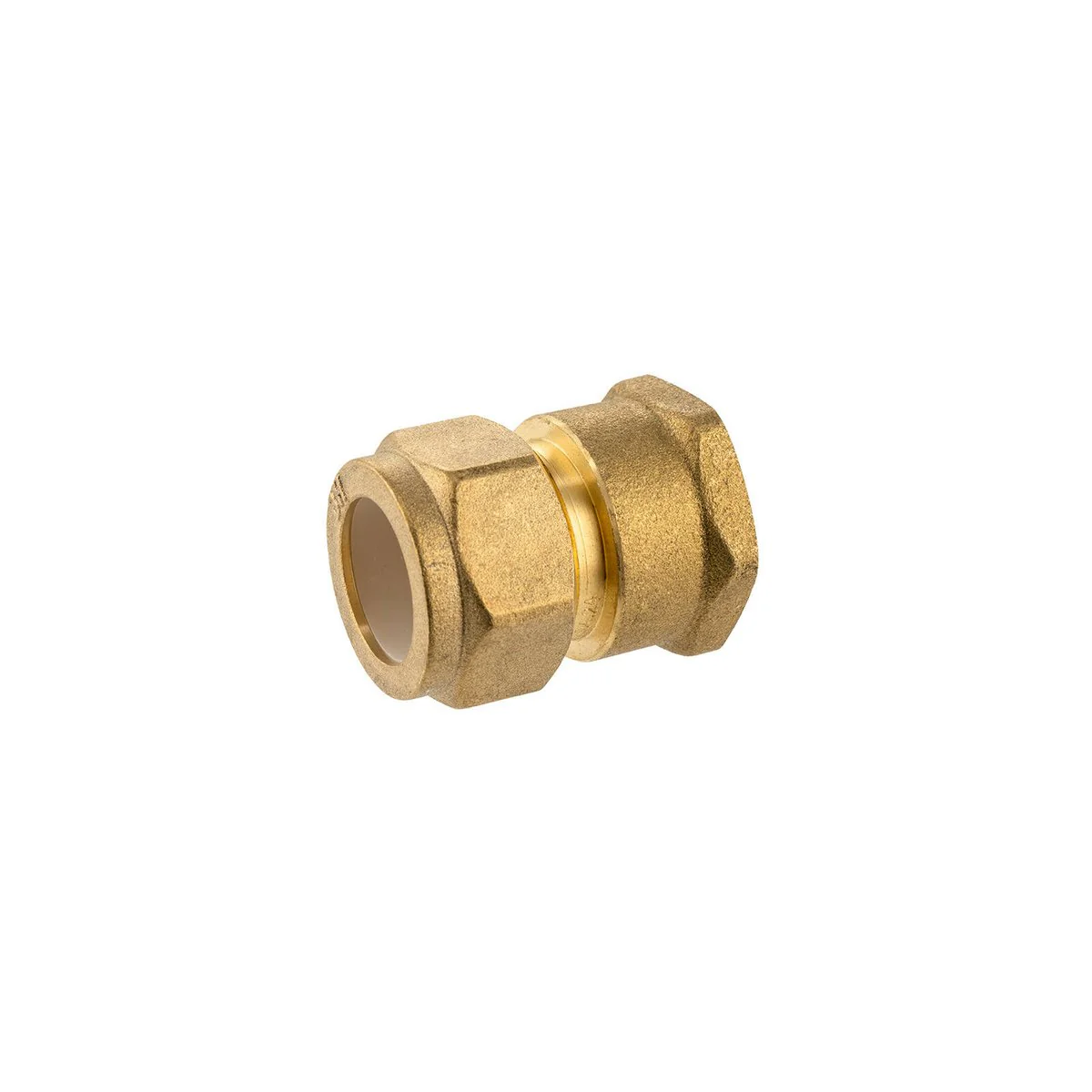 Brasshards Brass Female Compression Union 20c x 20fi - Lead-Free - 30mm x 48mm