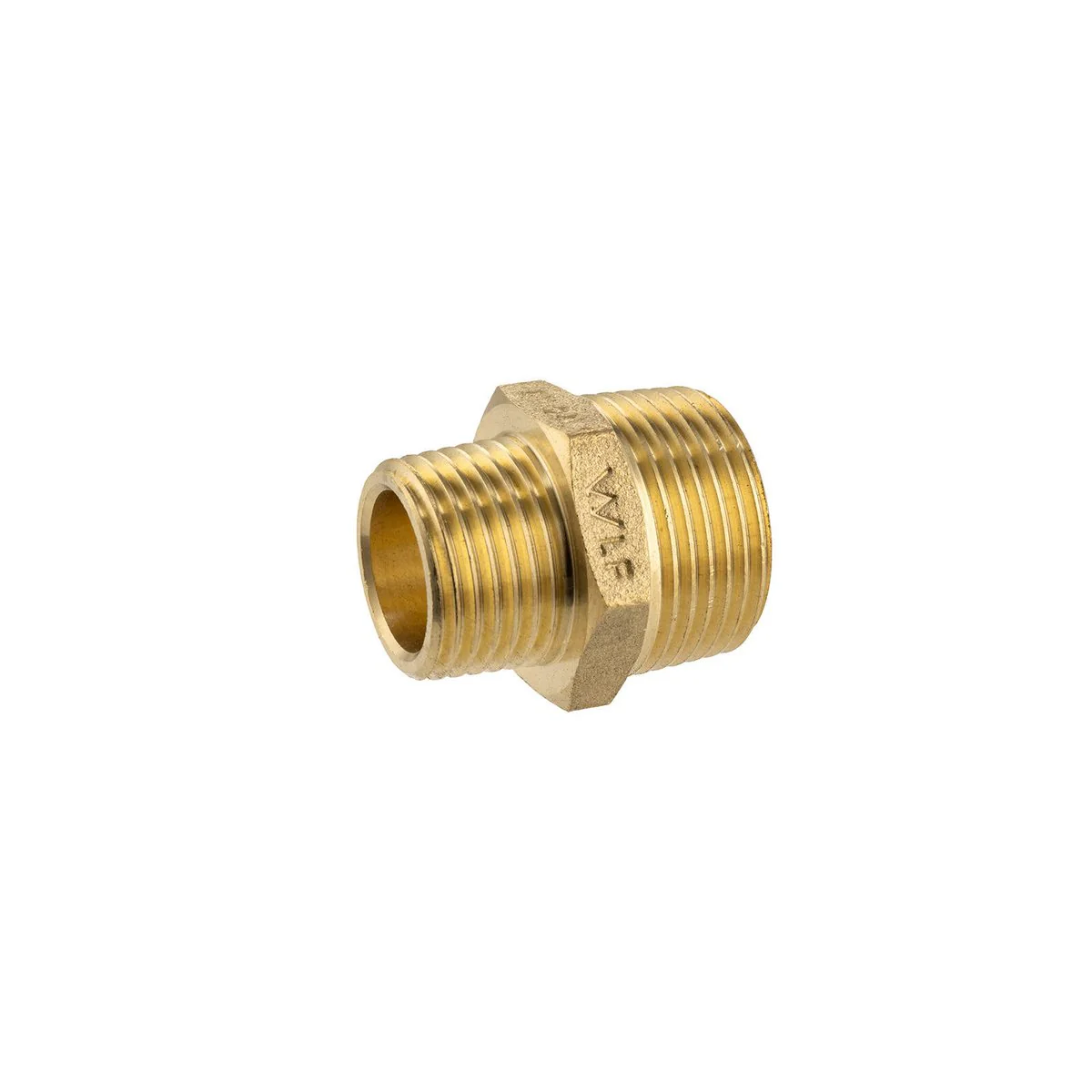 Brasshards Brass Threaded Hex Reducing Nipple 15 x 10mm - Lead-Free - Durable