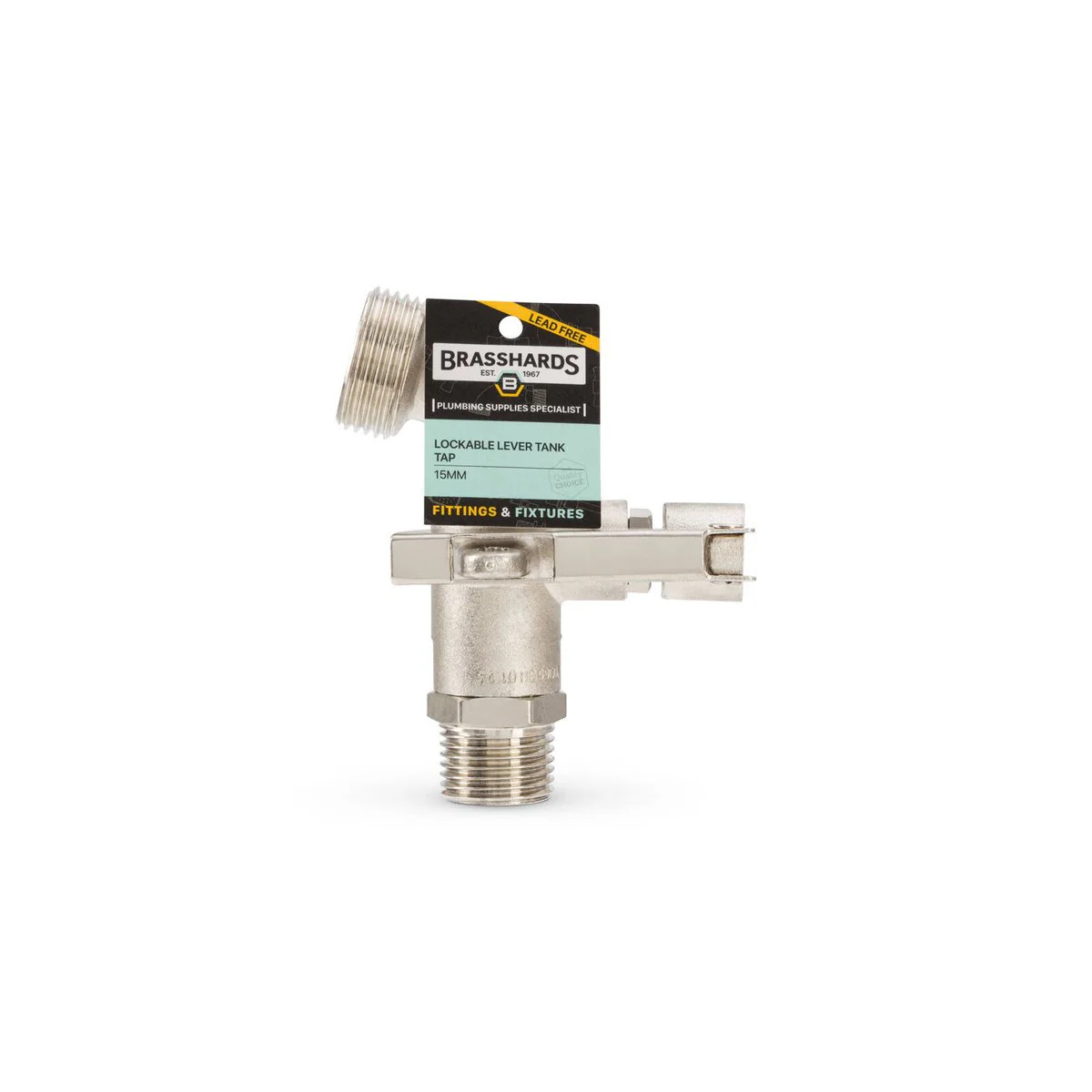 Brasshards Lockable Lever Tank Tap 15mm Lead Free - Secure & Corrosion Resistant - Image 4