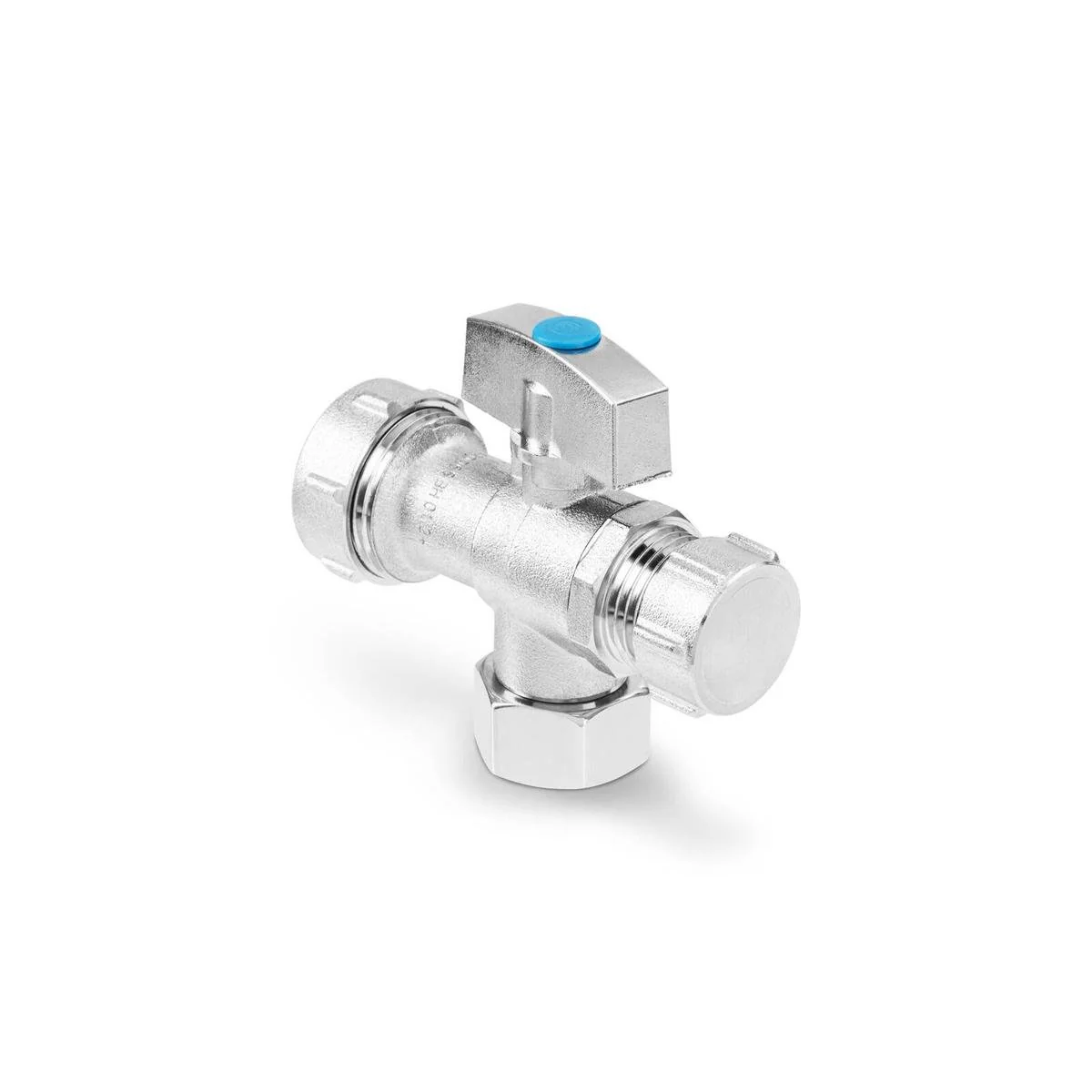 Brasshards Loose Nut 2 Way Under Sink Valve 20mm x 15mm Chrome Lead Free - Easy Install