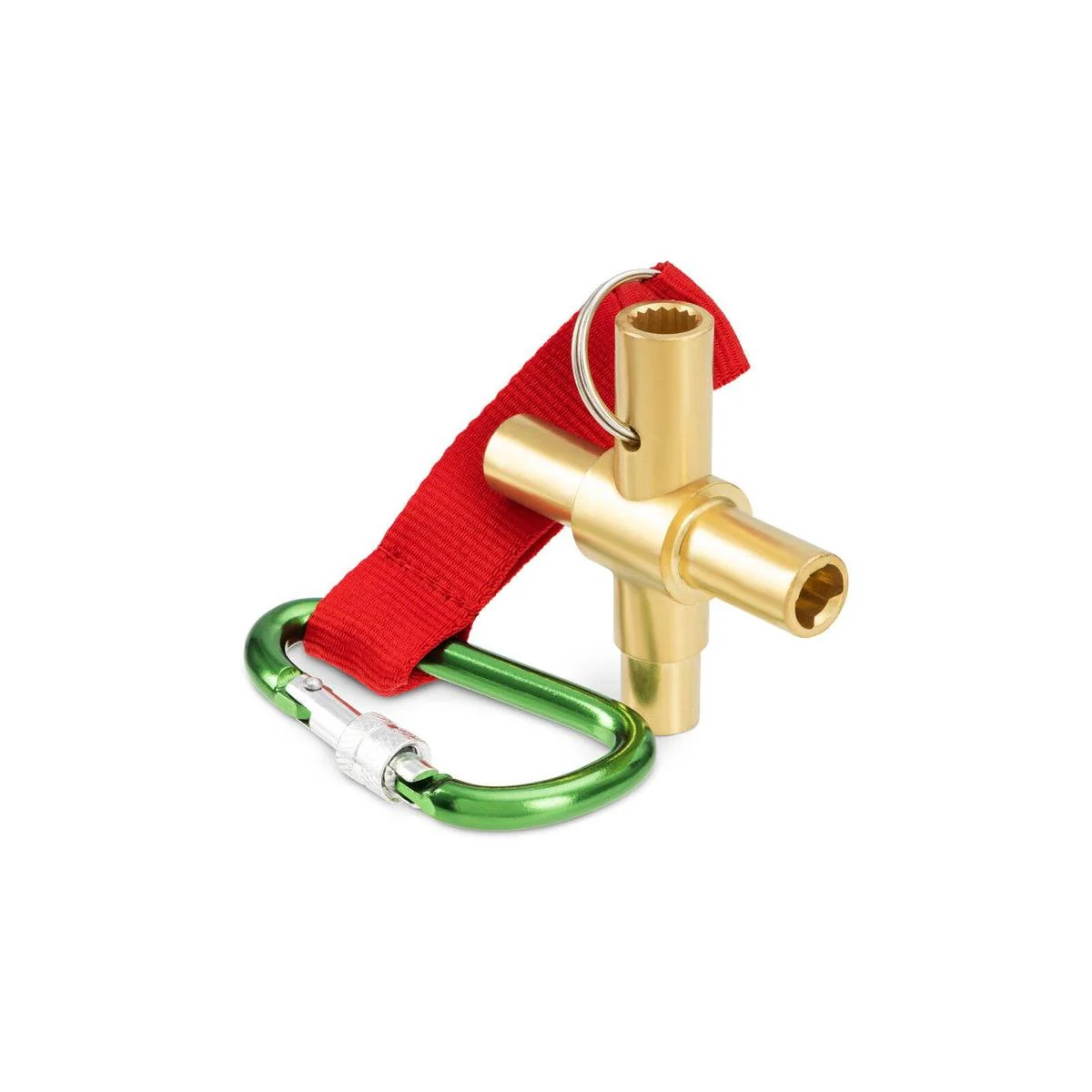 Brasshards Vandal Proof Tap 4 Way Key with Belt Clip - 64mm x 220mm - Reliable Tool