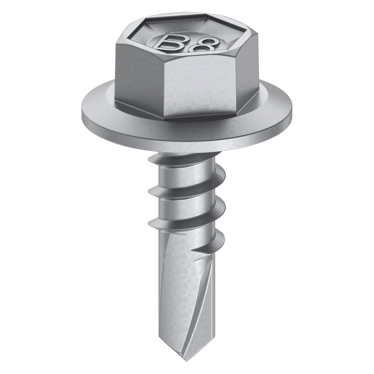 Bremick Metal Hex Screw 10g x 16mm - B8 Coating - 1000 Box - Fine Thread - Image 3